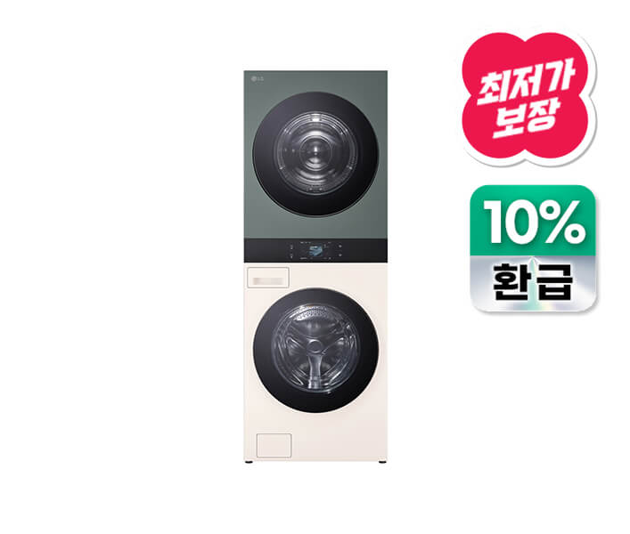 [으뜸효율] 트롬 AI 오브제컬렉션 워시타워 (세탁23kg+건조23kg)